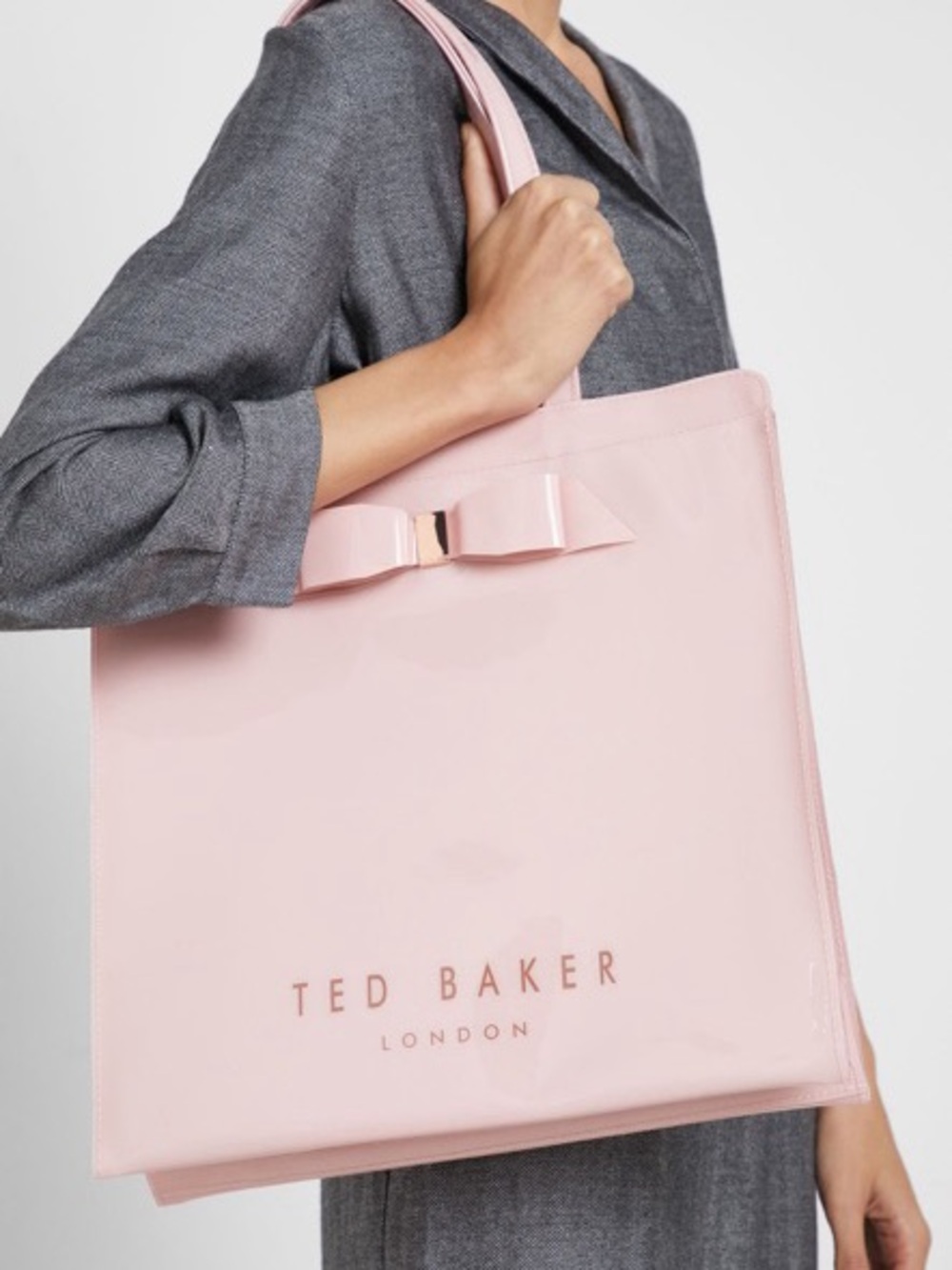 Ted Baker Pale Pink Bow Tote